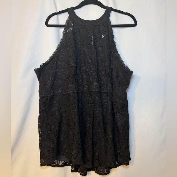Torrid Black Lace Sleeveless Blouse Boho Grunge 
Flowy Chic Sexy Classy - Picture 2 of 6